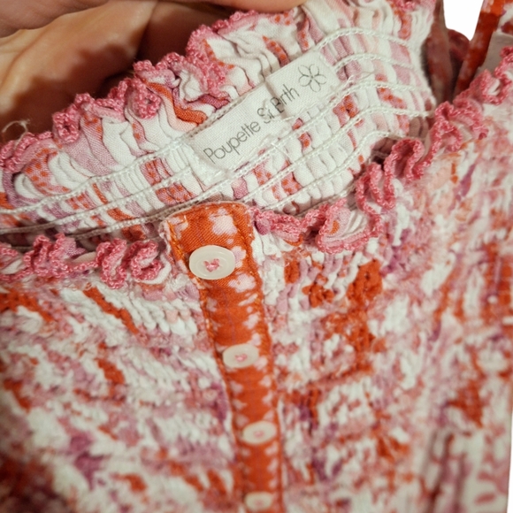 Poupette St Barth Trinny Dress Pink Esterel Women’s Size Small - Picture 4 of 7